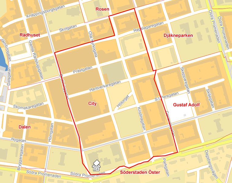 Karta över City