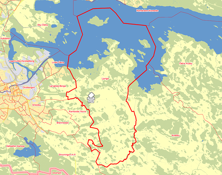 Karta över Ljunga