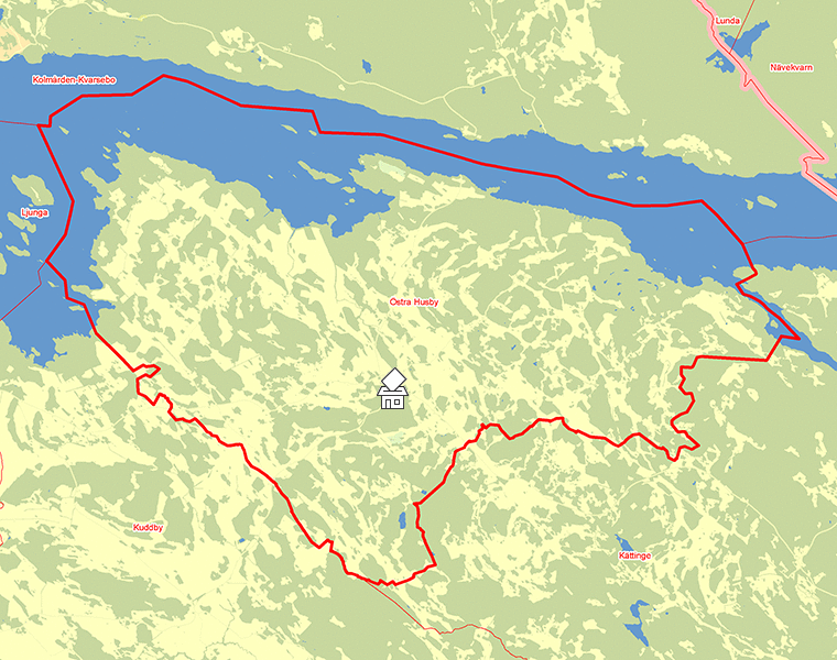 Karta över Östra Husby