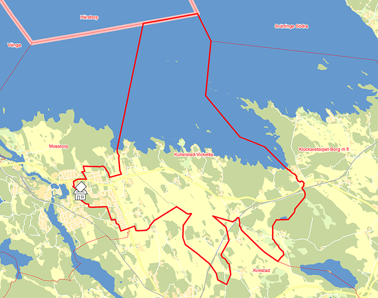 Karta över Kullerstad-Vickelby
