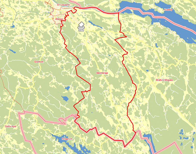 Karta över Skönberga