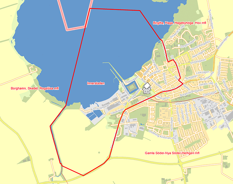 Karta över Innerstaden