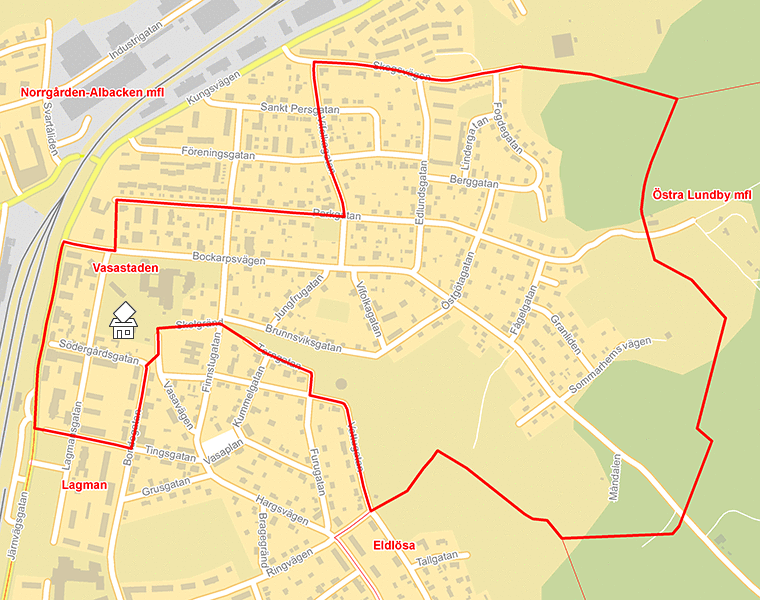 Karta över Vasastaden