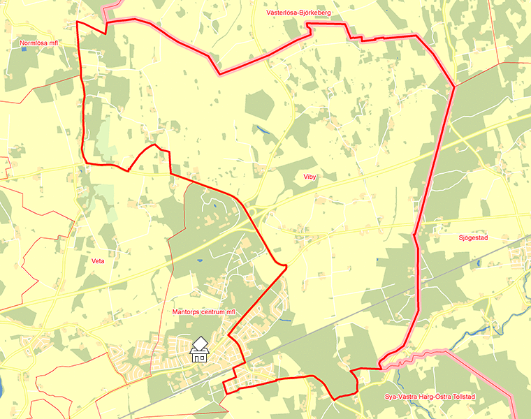 Karta över Viby