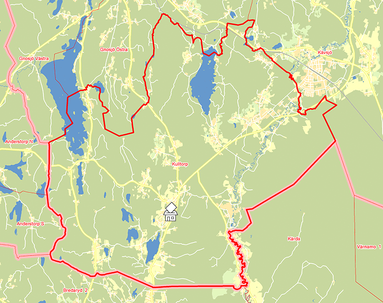 Karta över Kulltorp