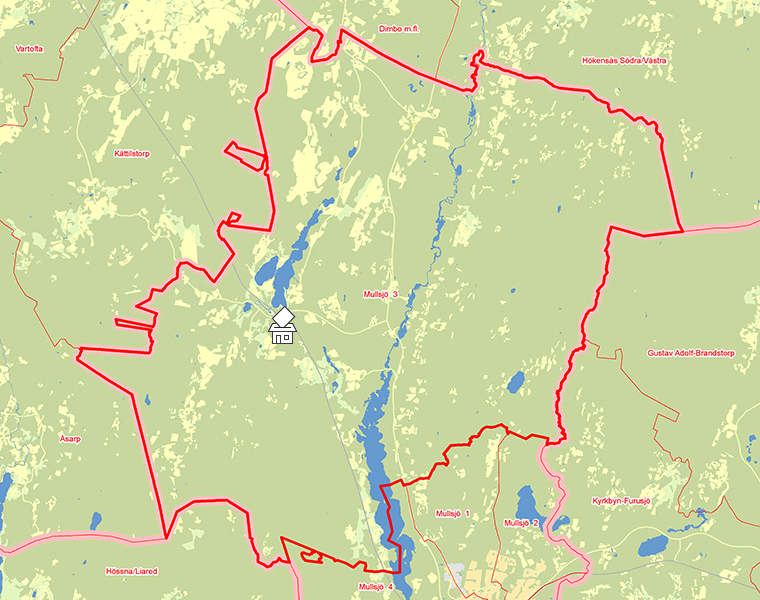Karta över Mullsjö  3