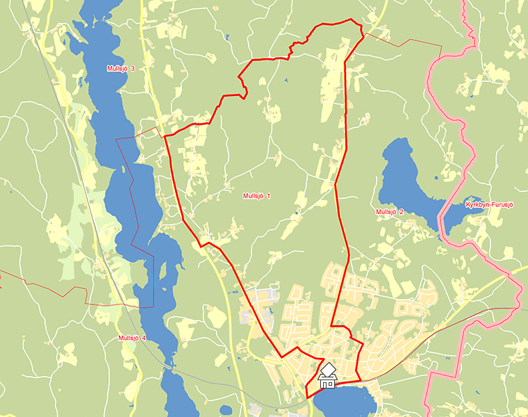 Karta över Mullsjö  1