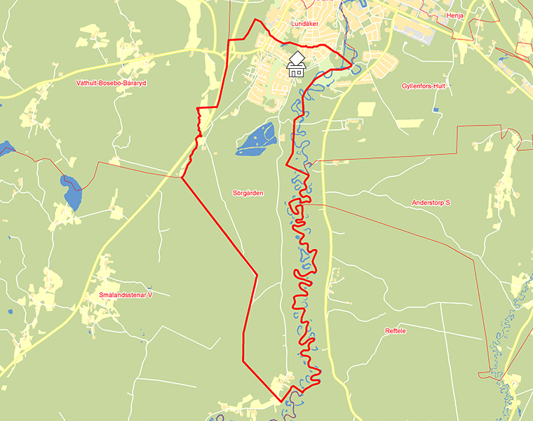 Karta över Sörgården