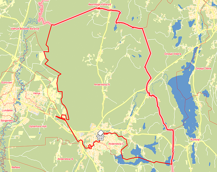 Karta över Anderstorp N
