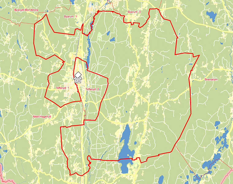 Karta över Tofteryd  1