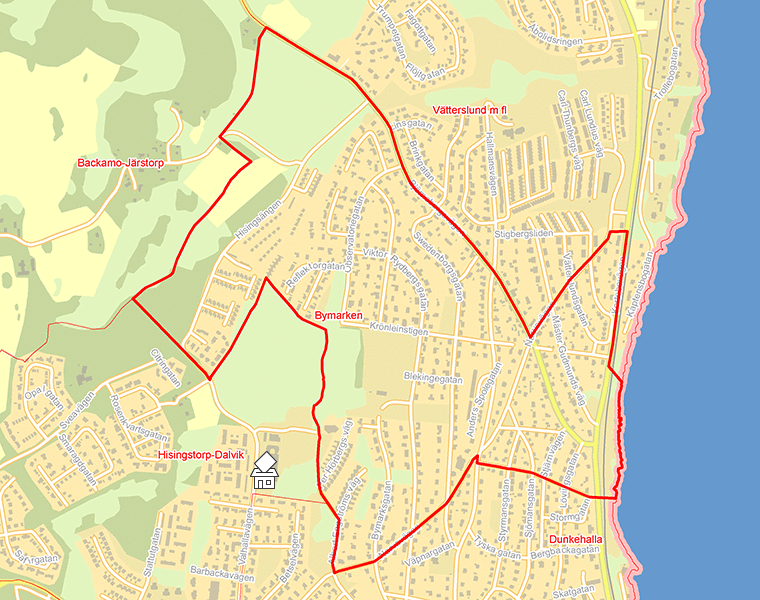 Karta över Bymarken