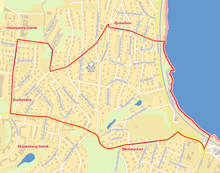 Karta över Dunkehalla