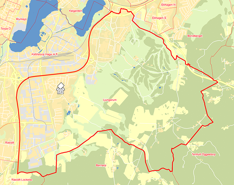Karta över Ljungarum