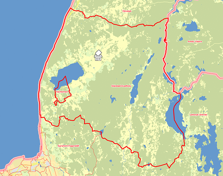 Karta över Skärstad-Svarttorp