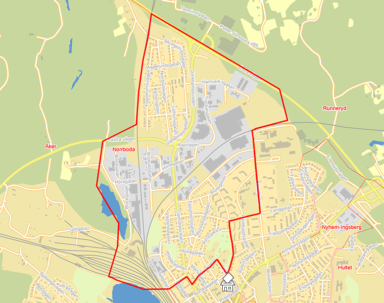 Karta över Norrboda