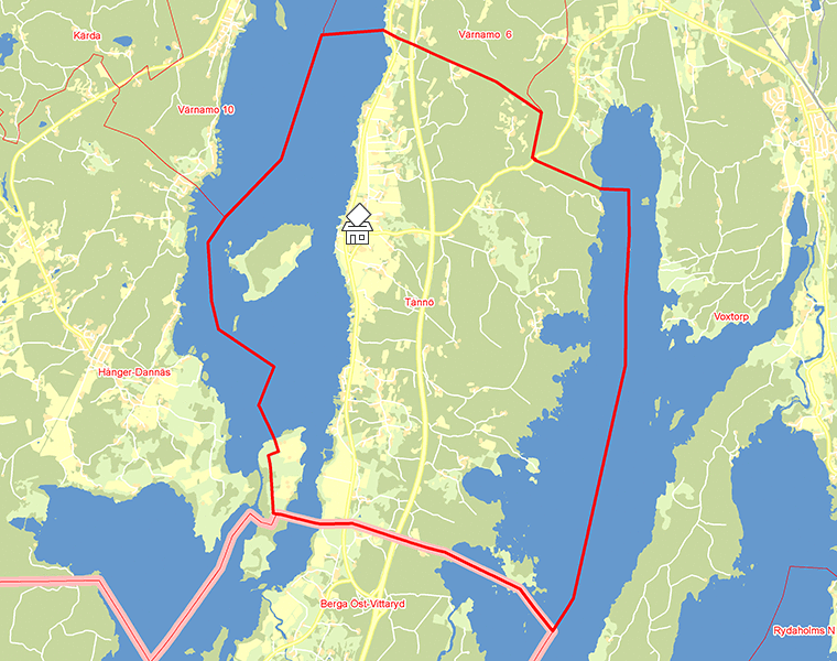 Karta över Tånnö