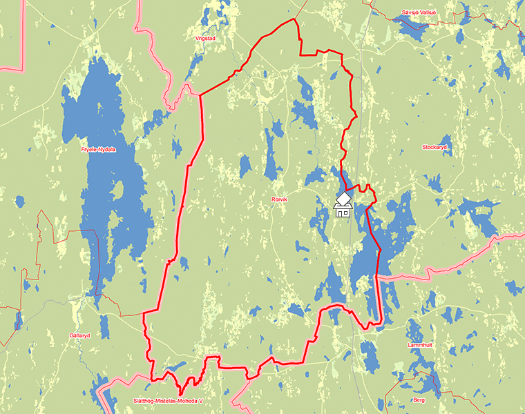 Karta över Rörvik
