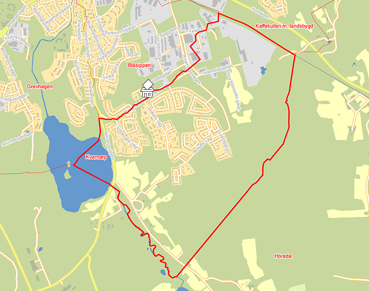Karta över Kvarnarp