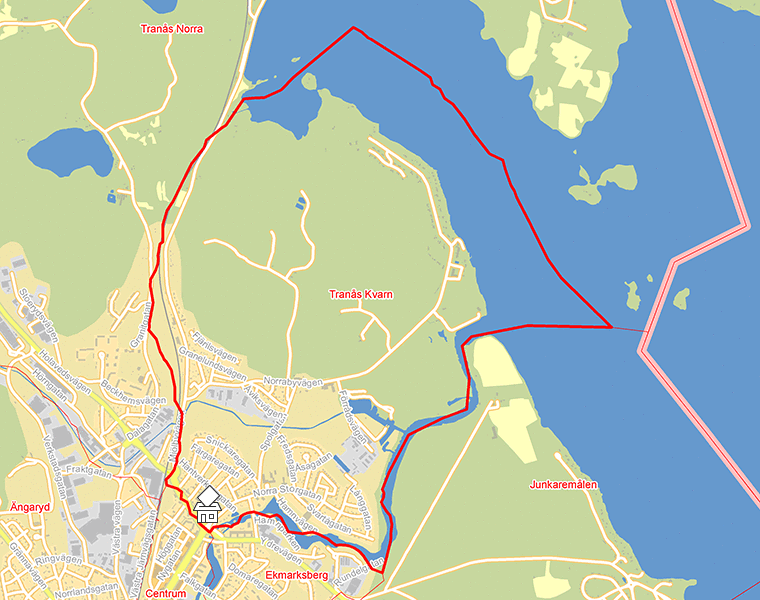 Karta över Tranås Kvarn