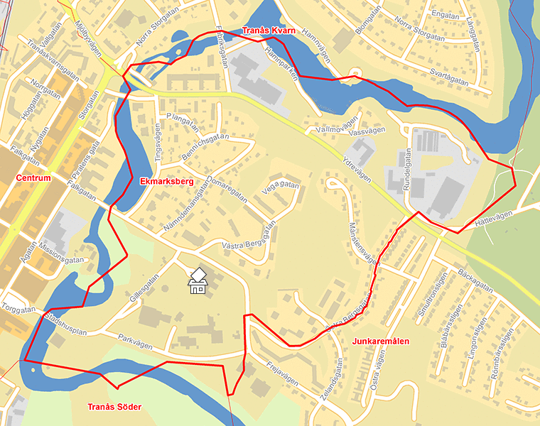 Karta över Ekmarksberg