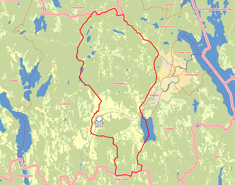Karta över Gripenberg