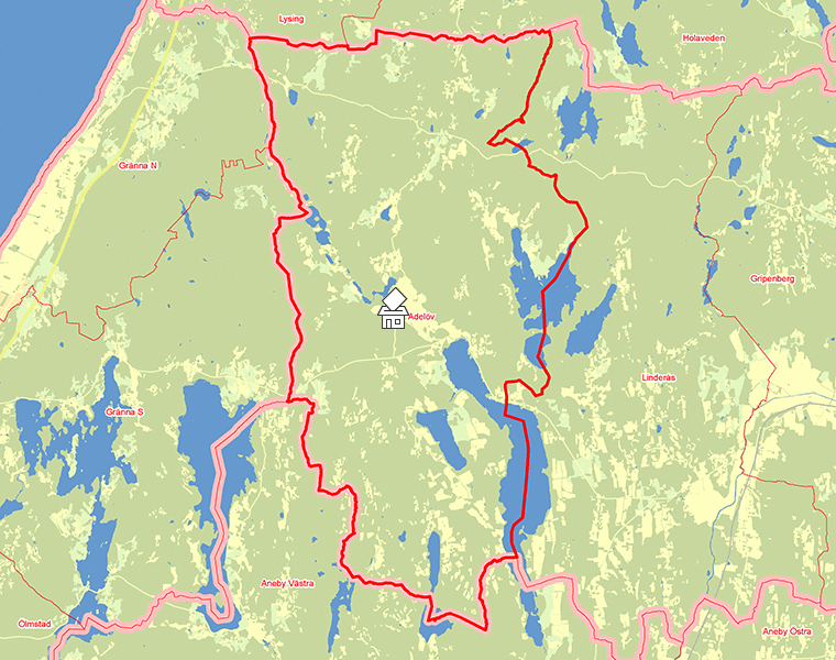 Karta över Adelöv