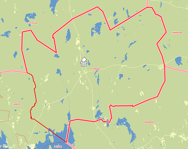 Karta över Ekeberga
