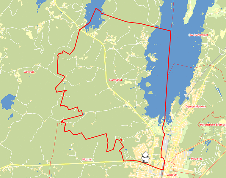 Karta över Norregård