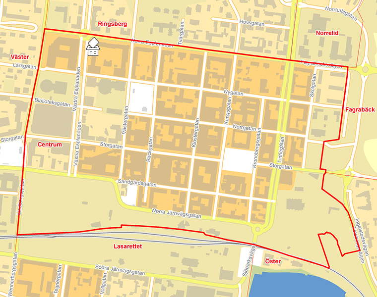 Karta över Centrum