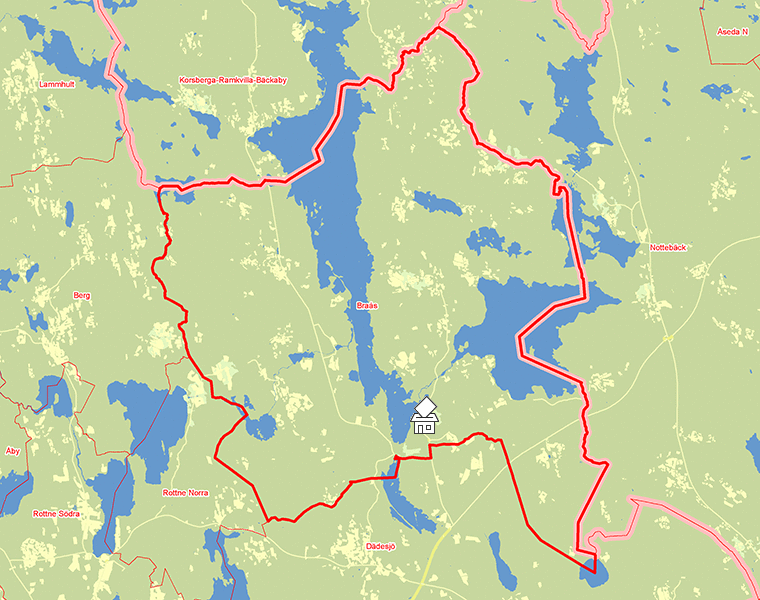 Karta över Braås