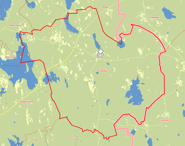 Karta över Dädesjö