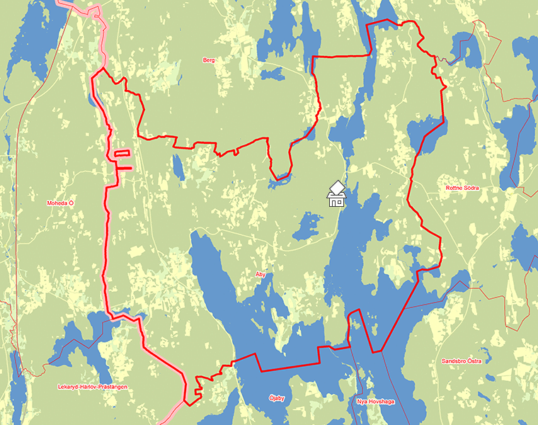 Karta över Åby