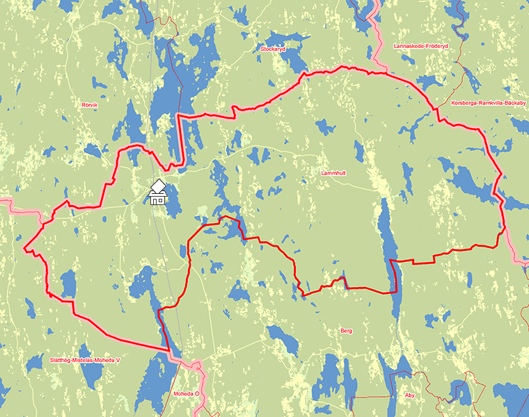 Karta över Lammhult