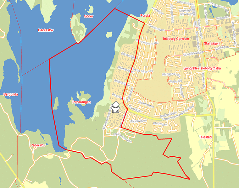 Karta över Torparängen