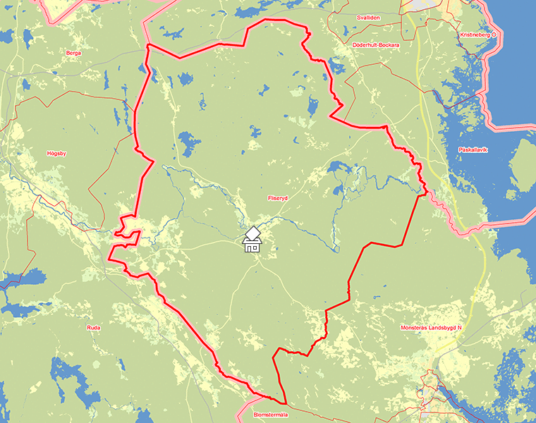 Karta över Fliseryd