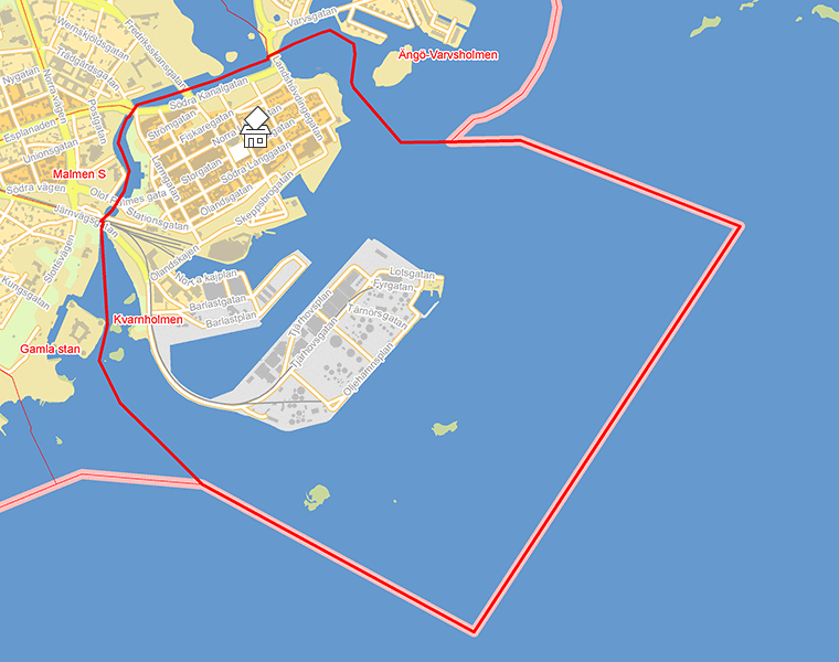 Karta över Kvarnholmen