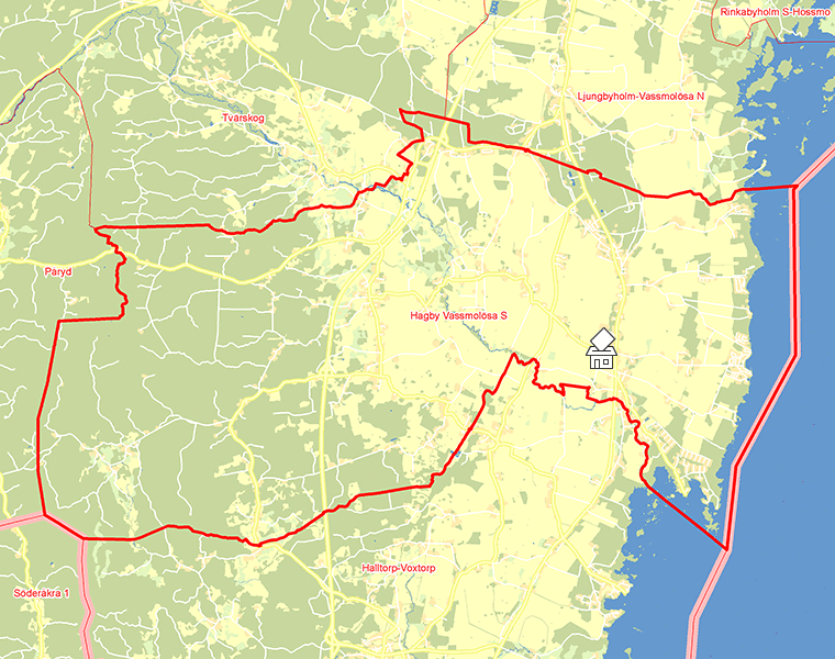 Karta över Hagby Vassmolösa S