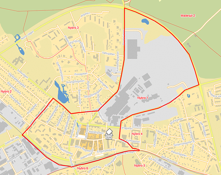 Karta över Nybro 1