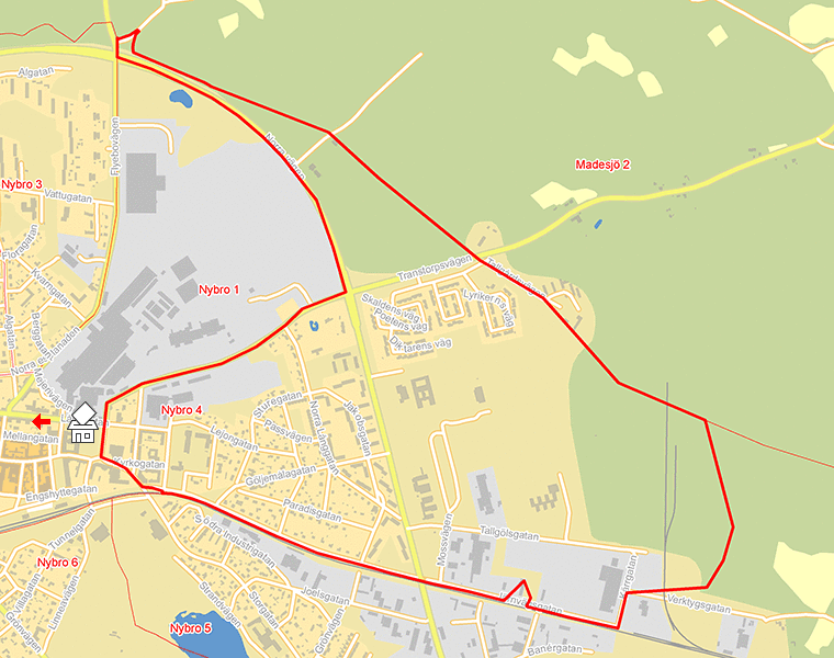 Karta över Nybro 4