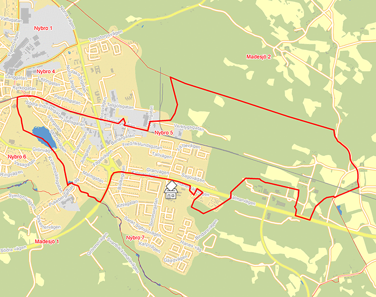 Karta över Nybro 5