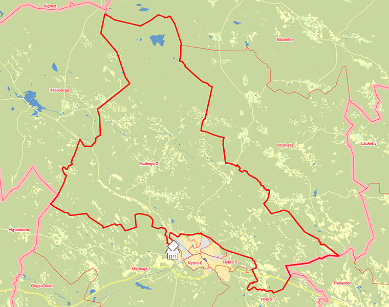 Karta över Madesjö 2