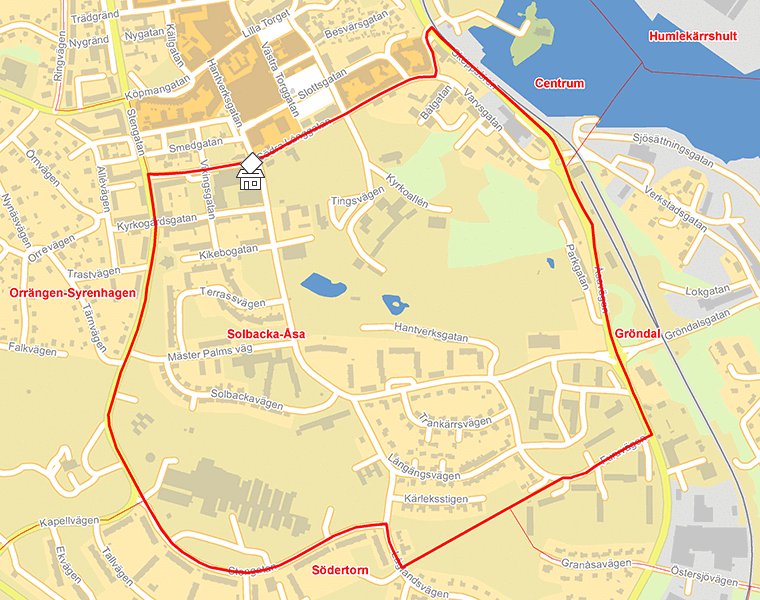 Karta över Solbacka-Åsa