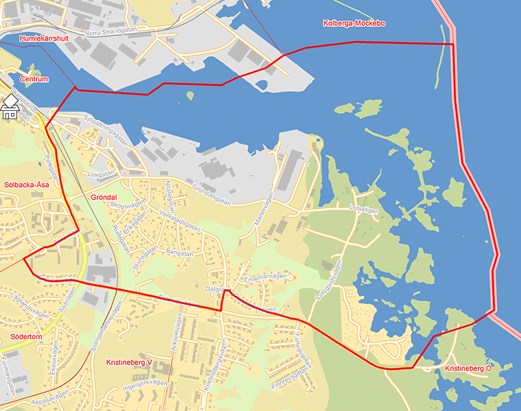 Karta över Gröndal