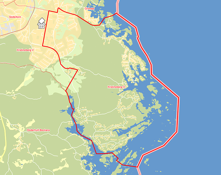 Karta över Kristineberg Ö