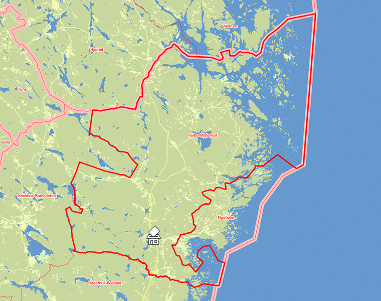 Karta över Fårbo-Misterhult