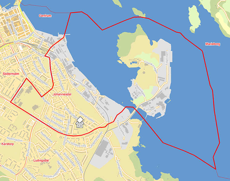 Karta över Johannesdal