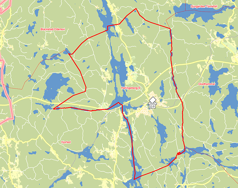 Karta över Hallingeberg S