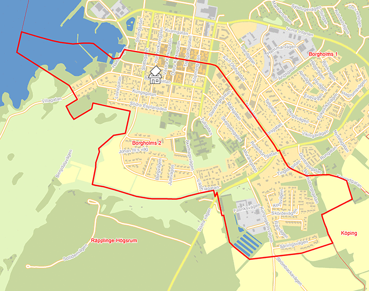 Karta över Borgholms 2