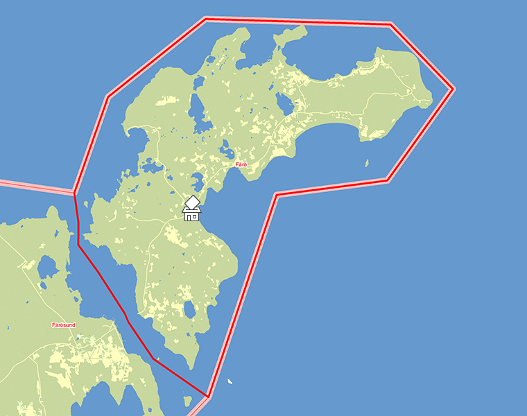 Karta över Fårö