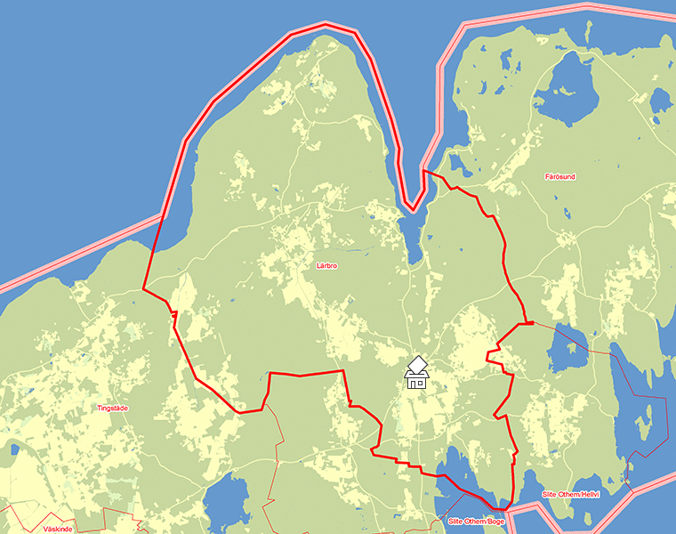 Karta över Lärbro
